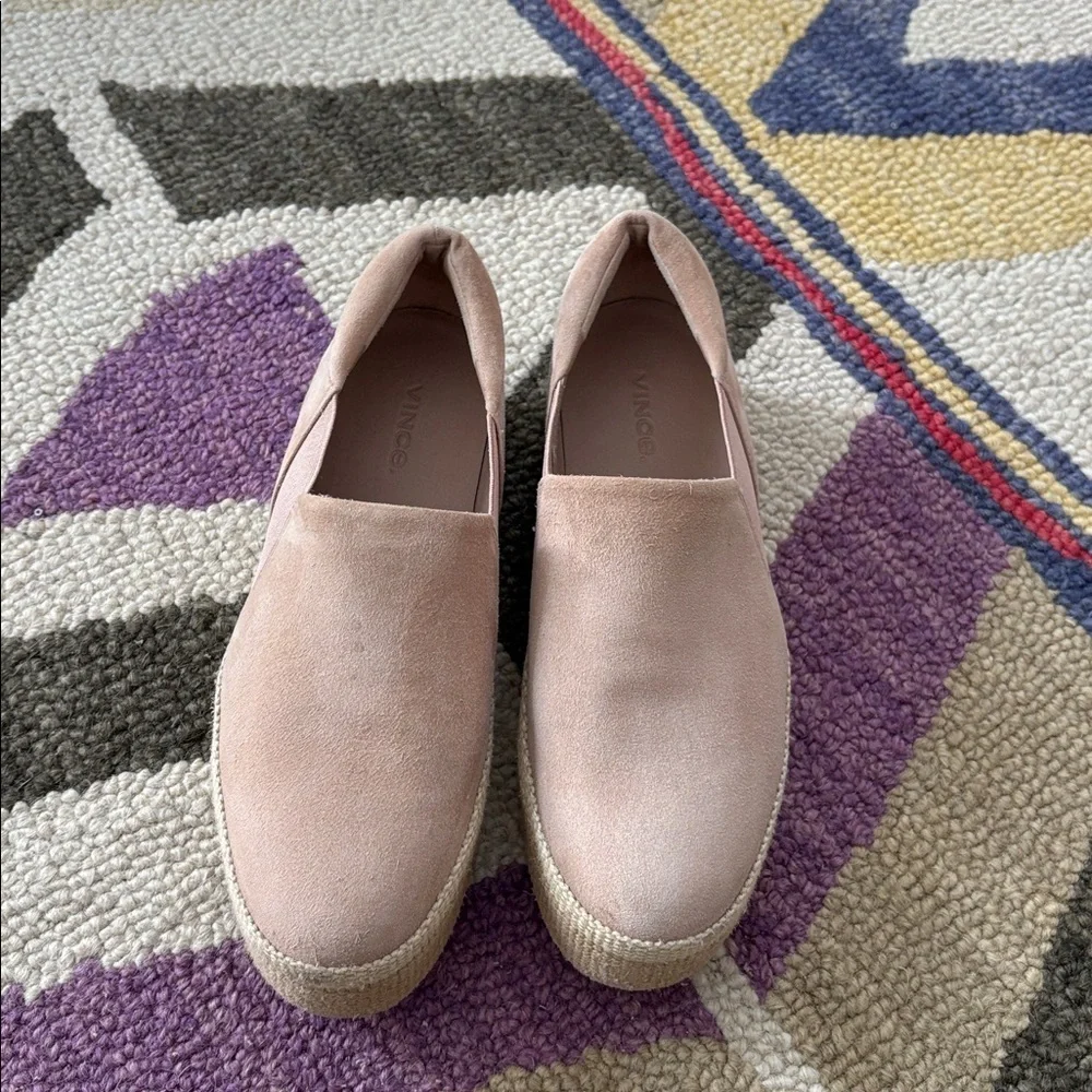 Vince Wilden Platform Suede Slip On Sneakers Shoes